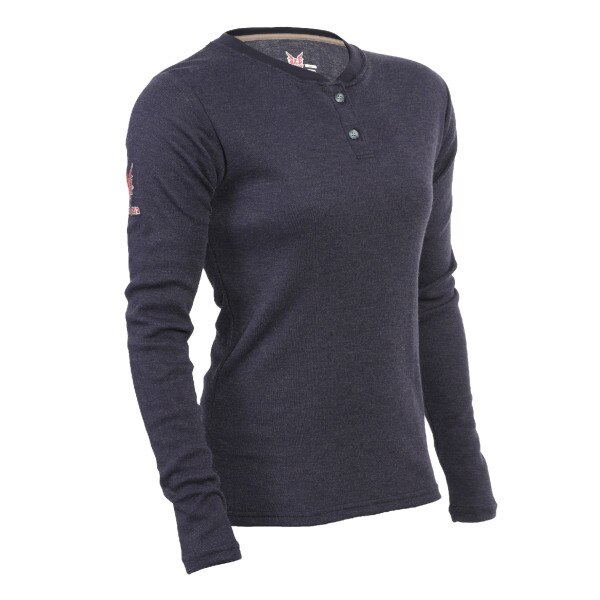 DRIFIRE TECGEN Women's FR Long Sleeve Henley in Navy